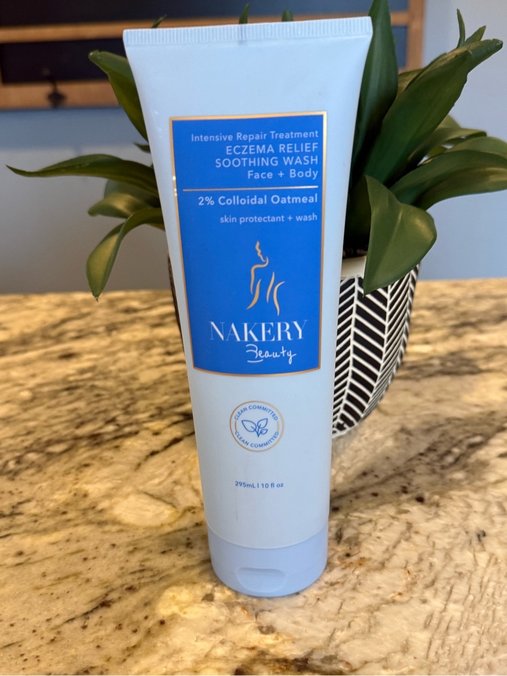 Nakery Beauty Eczema Relief Soothing Wash 2% Colloidal Oatmeal 10 oz NEW SEALED
